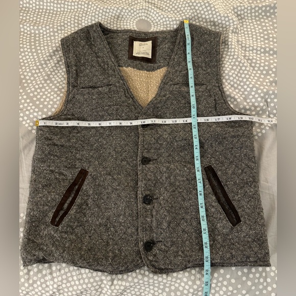 Billy Reid Heirloom Vest - Grey - Size Medium - Made in USA - Picture 9 of 10